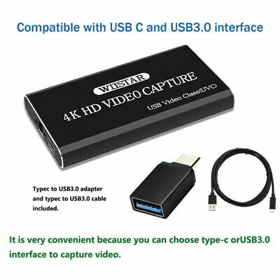 HDMI TO USB 3.0 Video Capture For Windows For Linux Full HD 1080P Live Streaming - Fresh Stock Dated February 2026