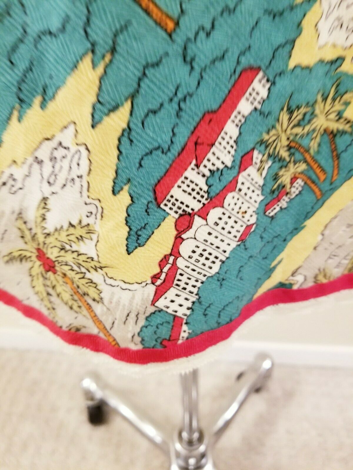 80's Vintage Women's Handmade Green Hawaiian A-Line Skirt - XL - VOLUP - Fresh Stock Dated February 2026