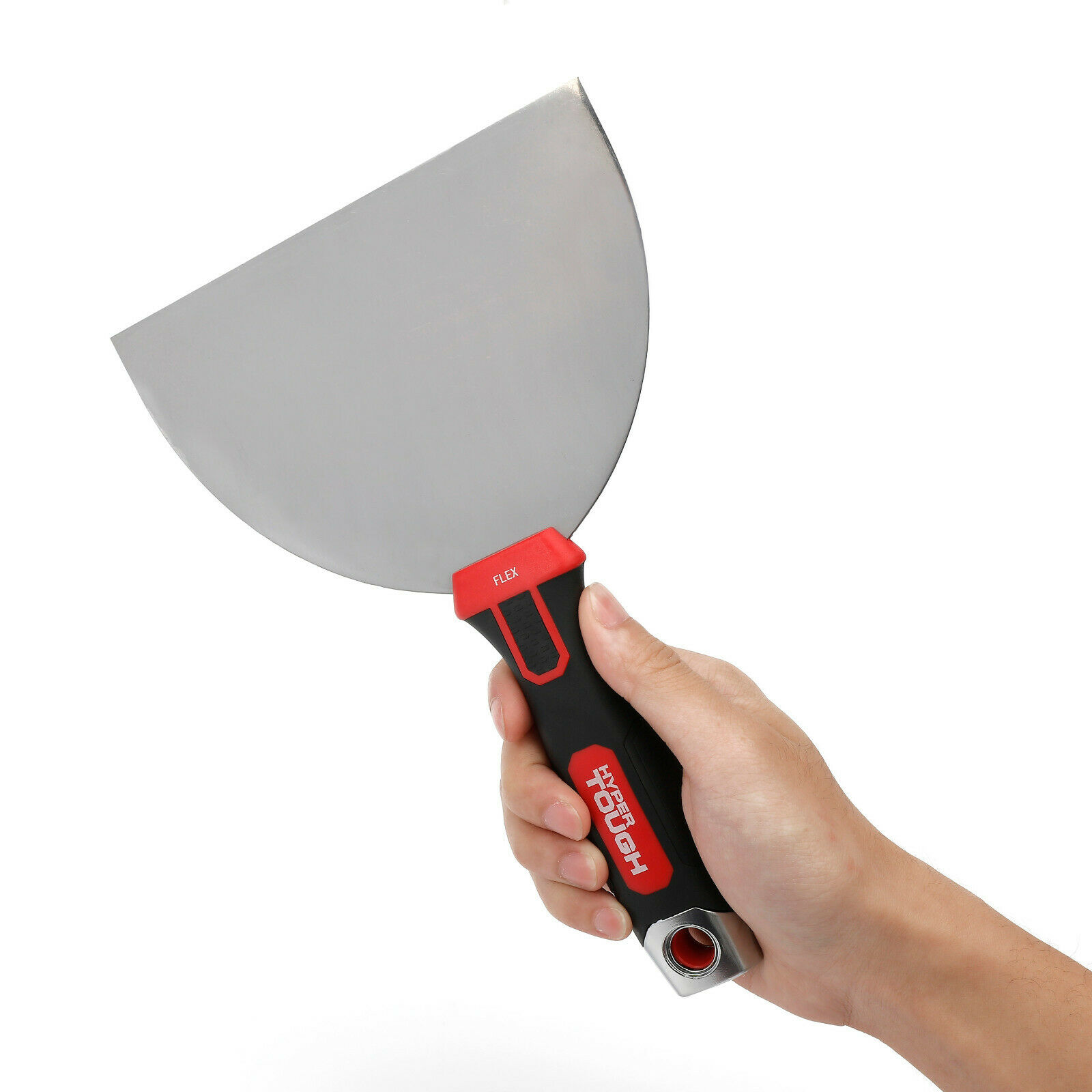 Hyper Tough 6-INCH FLEX PUTTY KNIFE Flexible Blade, Soft Grip, Hammer End TOOL - Fresh Stock Dated February 2026
