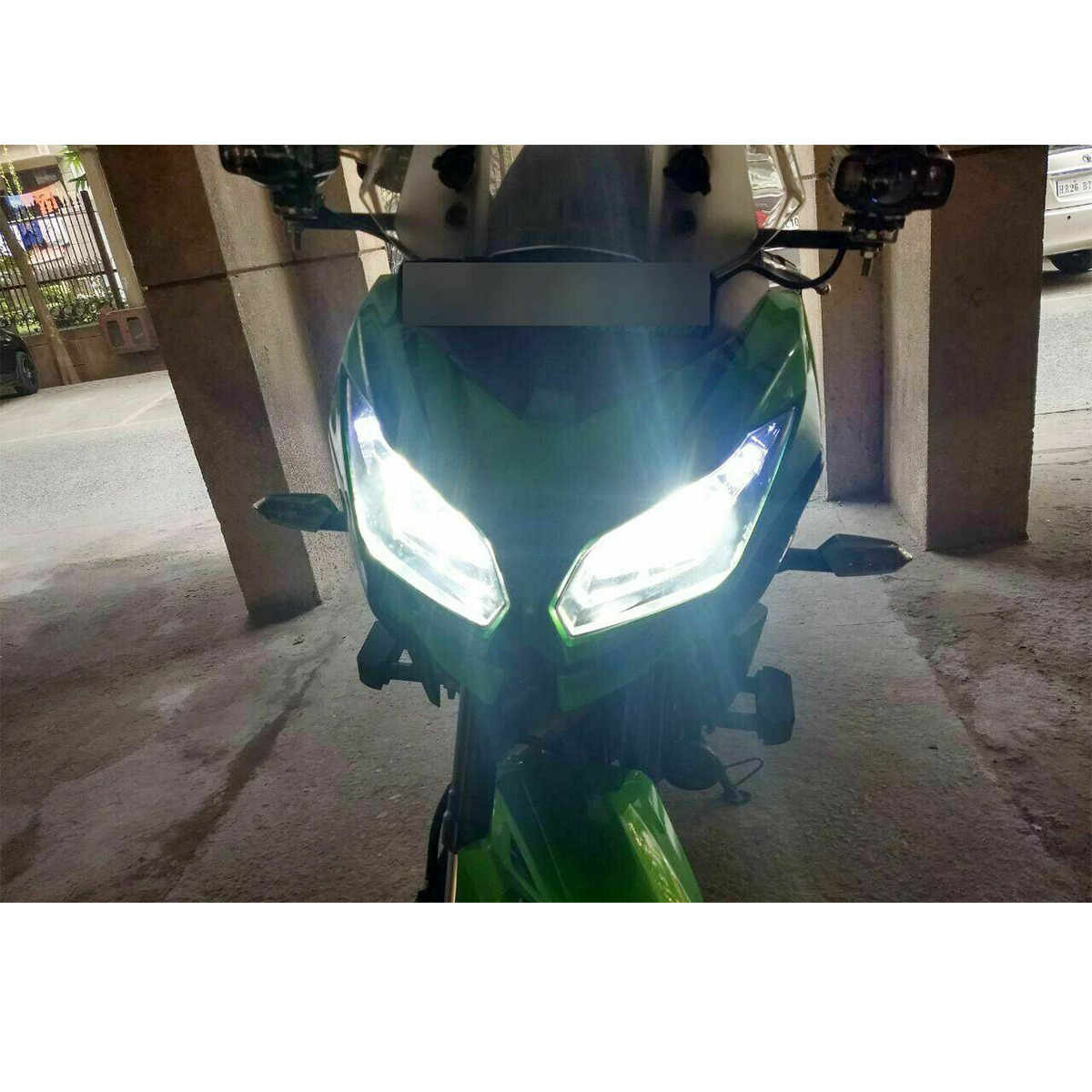 LED Headlight Hi/Low Beam 6000K Bulb H4 9003 For Motorcycle Super Bright White - Fresh Stock Dated February 2026