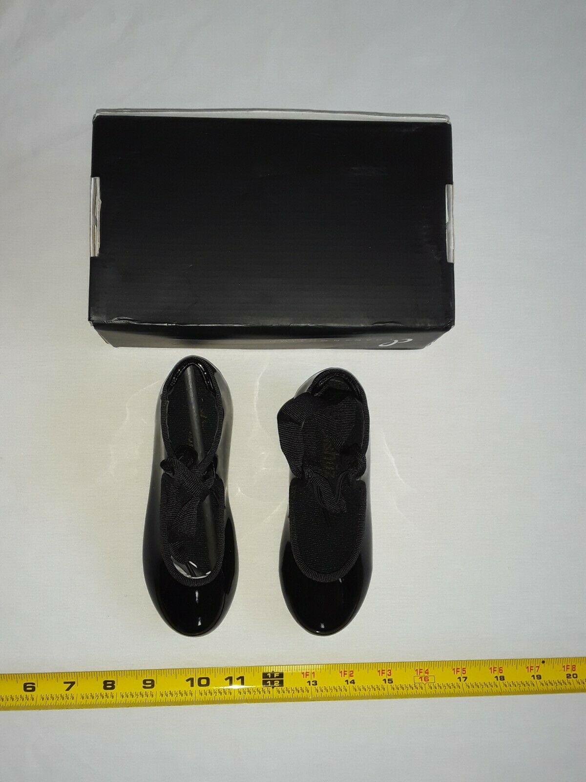 DanznMotion by Danshuz Toddler Girls Tap Shoes STAR TONE, Shiny Black Size 9.5 . - Fresh Stock Dated December 2025