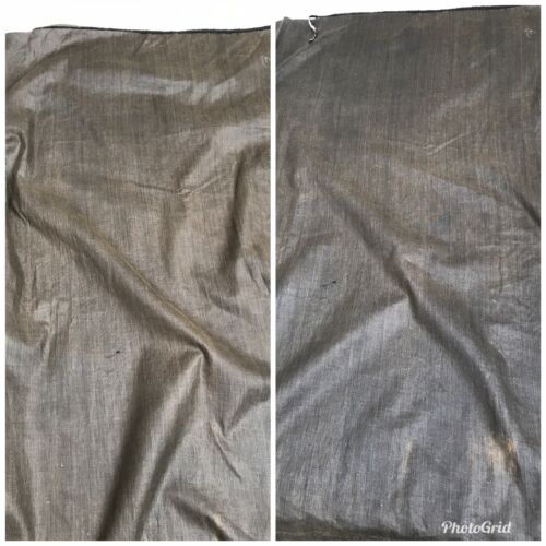 Antique 1880s Black Faille Bustle Skirt Parts Pleated Trim Handmade Ruched Panel - Fresh Stock Dated December 2025