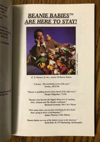 1997 The Beanie Baby Handbook Les & Sue Fox Paperback Illustrated Book - Fresh Stock Dated December 2025