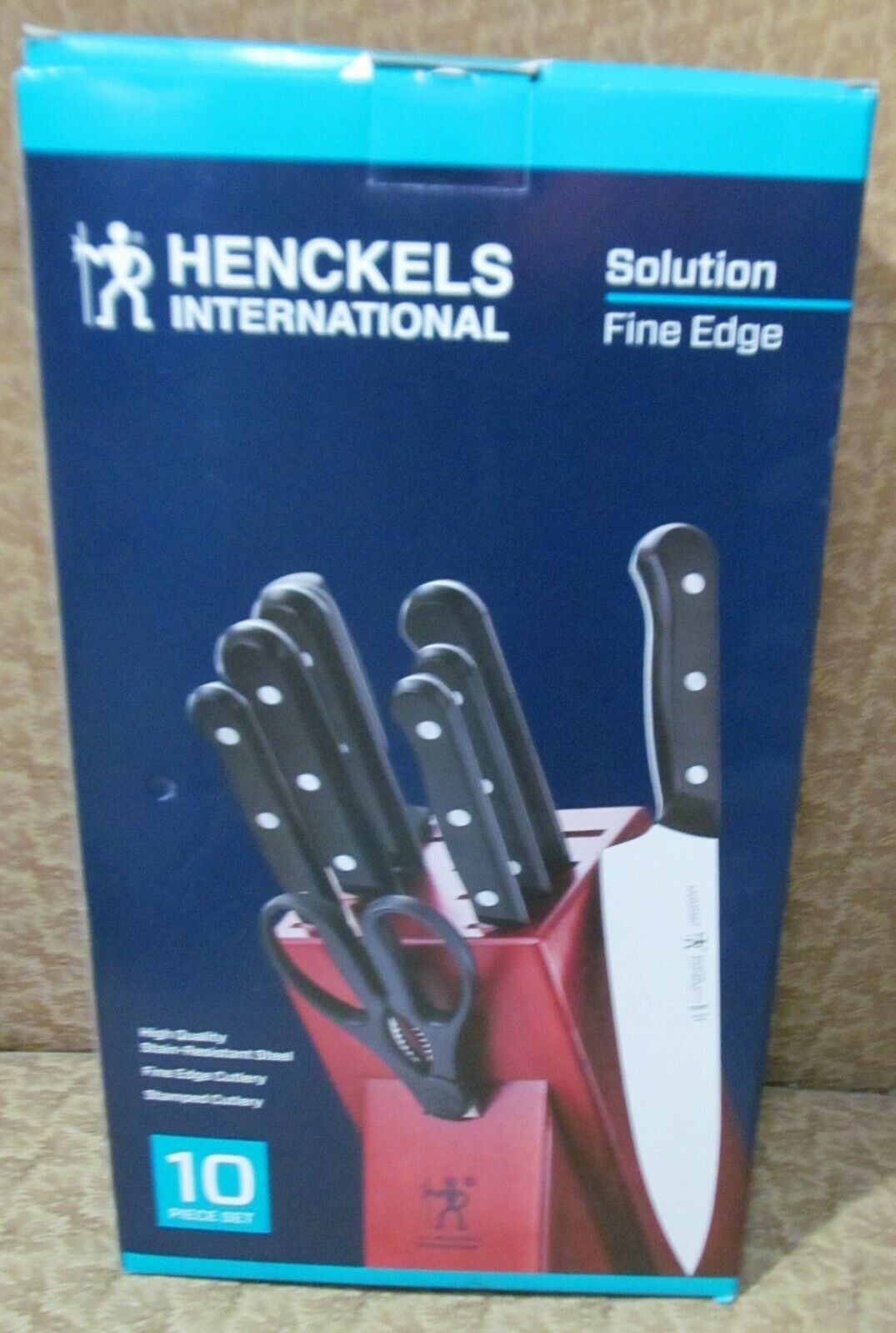 Henckels Solution 10-pc Knife Block Set Stainless Steel NEW - Fresh Stock Dated December 2025