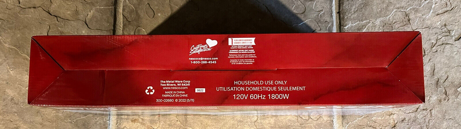 Nesco DB-02 Double Burner Hot Plate, Die Cast Burners, NIB - Fresh Stock Dated February 2026