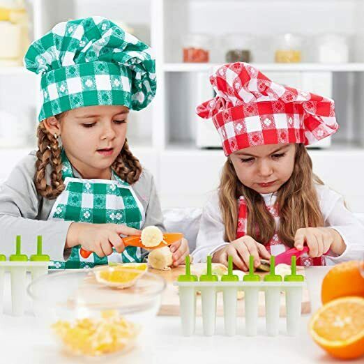 Upgrade Popsicle Molds Sets 6 Ice Pop Makers Reusable Ice Lolly Cream - Fresh Stock Dated December 2025