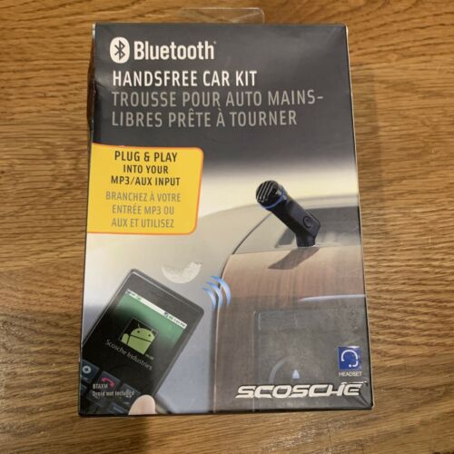 Scosche Bluetooth Handsfree Audio AUX Car Kit Plug and Play NEW SEALED! L1 - Fresh Stock Dated December 2025