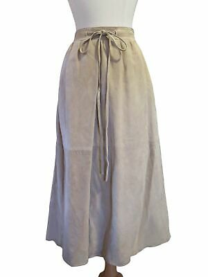Vintage 80s Suede Midi Skirt - sm - Fresh Stock Dated February 2026