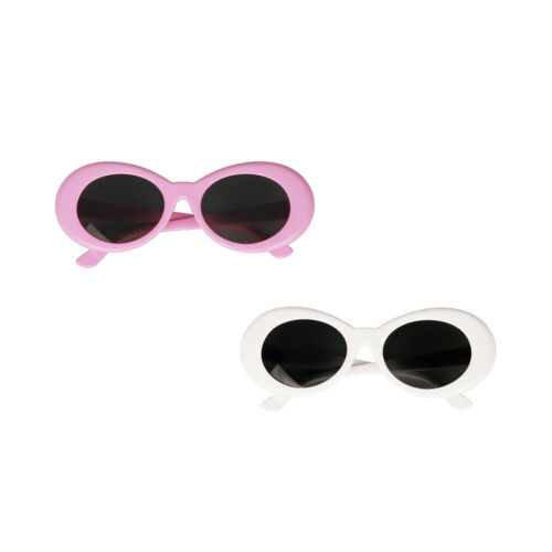 Pack of 2 Pink White Clout Goggles Mod Thick Frame  Sunglasses - Fresh Stock Dated February 2026
