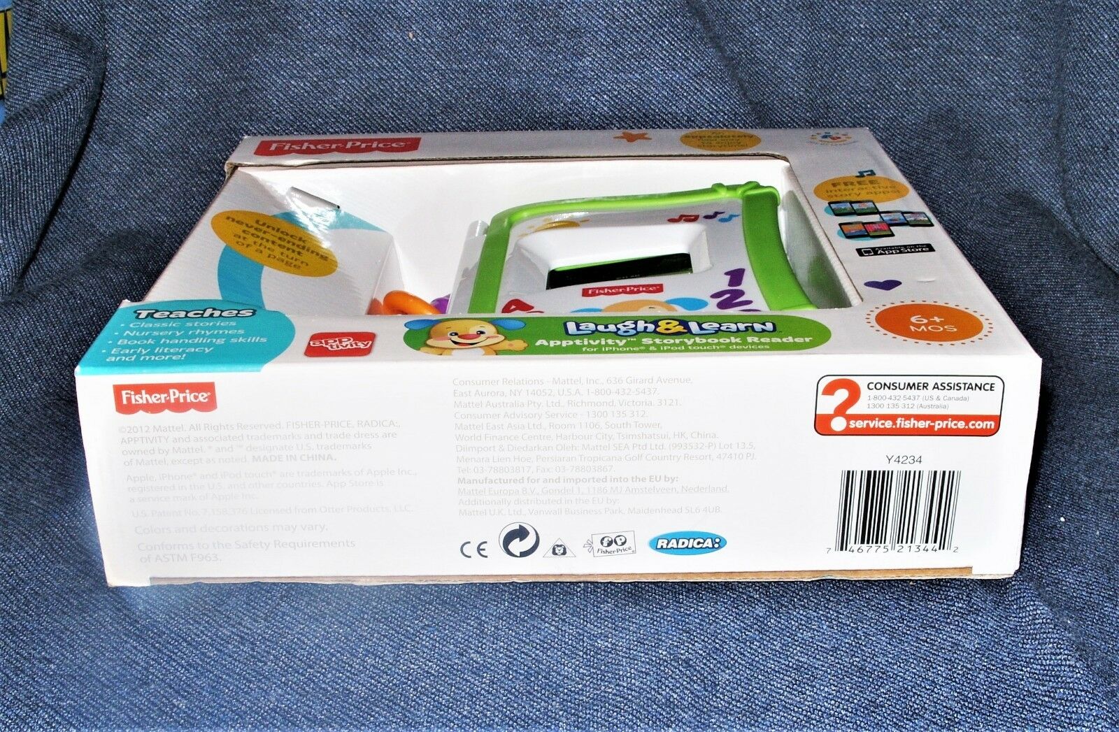 NEW Fisher-Price Laugh & Learn Apptivity & Storybook Reader iPhone /iPod Devices - Fresh Stock Dated February 2026