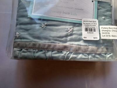 Pottery barn SATEEN QUILTED Disney Frozen Sham blue princess Elsa pillow cover - Fresh Stock Dated December 2025