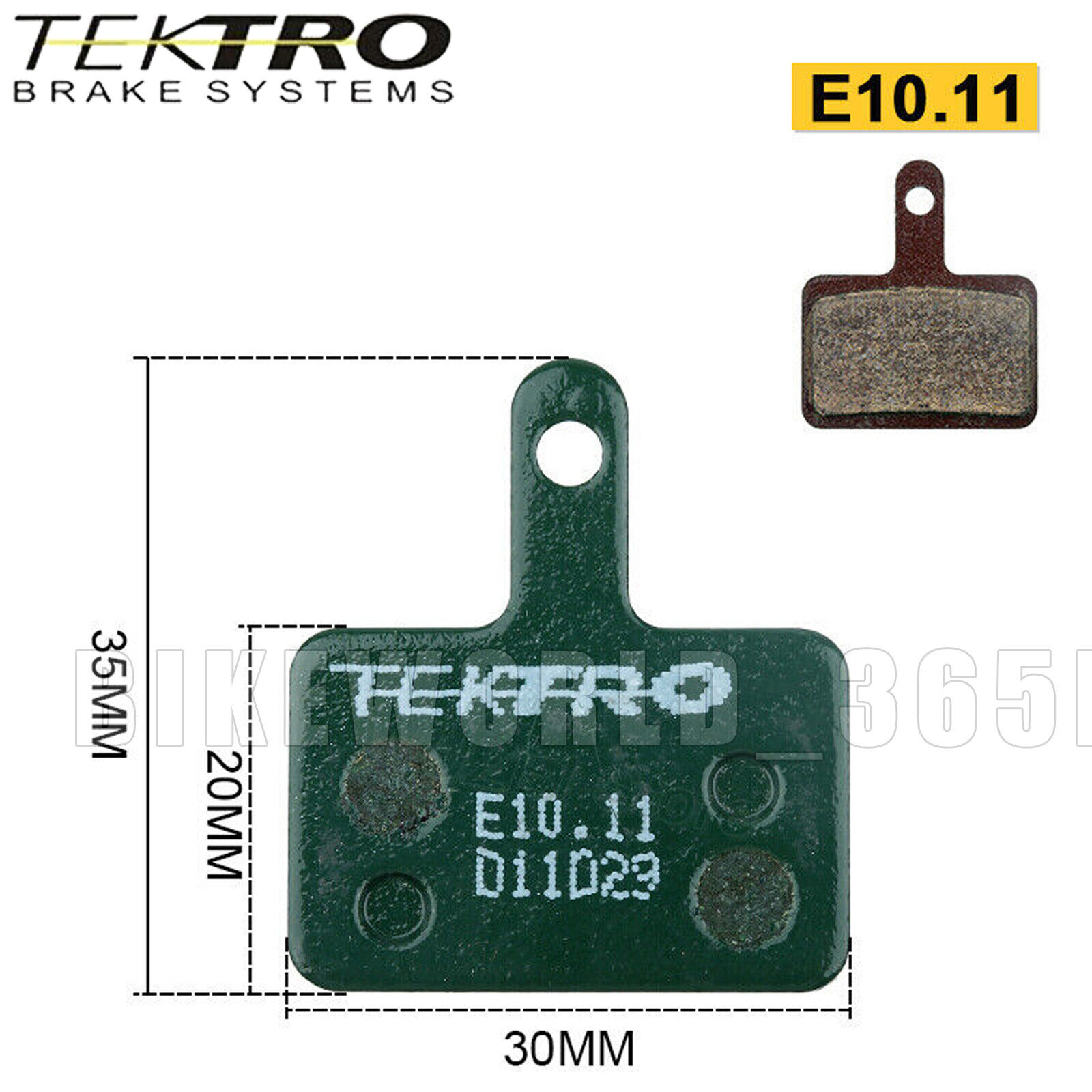 2 Set MTB Tektro E10.11 Packaged Disc Brake Pad Metal Ceramic Auriga/Draco/Orion - Fresh Stock Dated February 2026