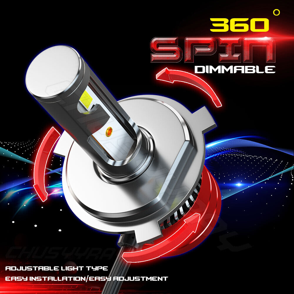 High Power HID LED Headlight H4 Bulbs for Honda Super Hawk 1000 1998-2005 Lights - Fresh Stock Dated February 2026