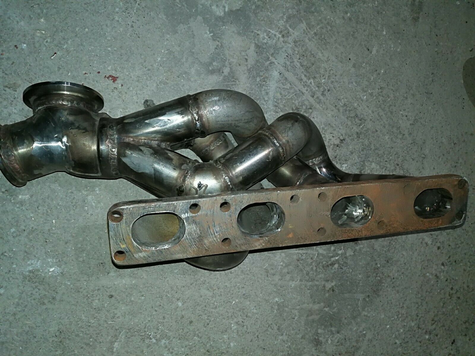 BMW M42-M44 318 SS CUSTOM TURBO EXHAUST MANIFOLD V-BAND - Fresh Stock Dated February 2026