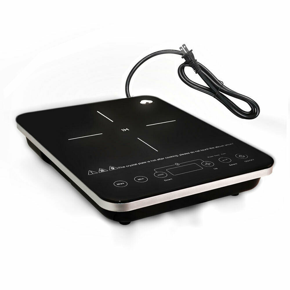 Digital Electric Single Induction Cooker 1800W Portable Burner Cooktop Hot Plate - Fresh Stock Dated December 2025