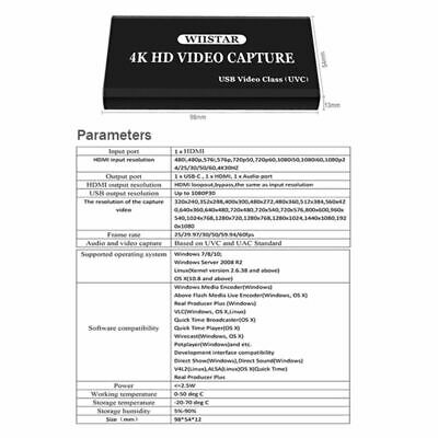 HDMI TO USB 3.0 Video Capture For Windows For Linux Full HD 1080P Live Streaming - Fresh Stock Dated February 2026