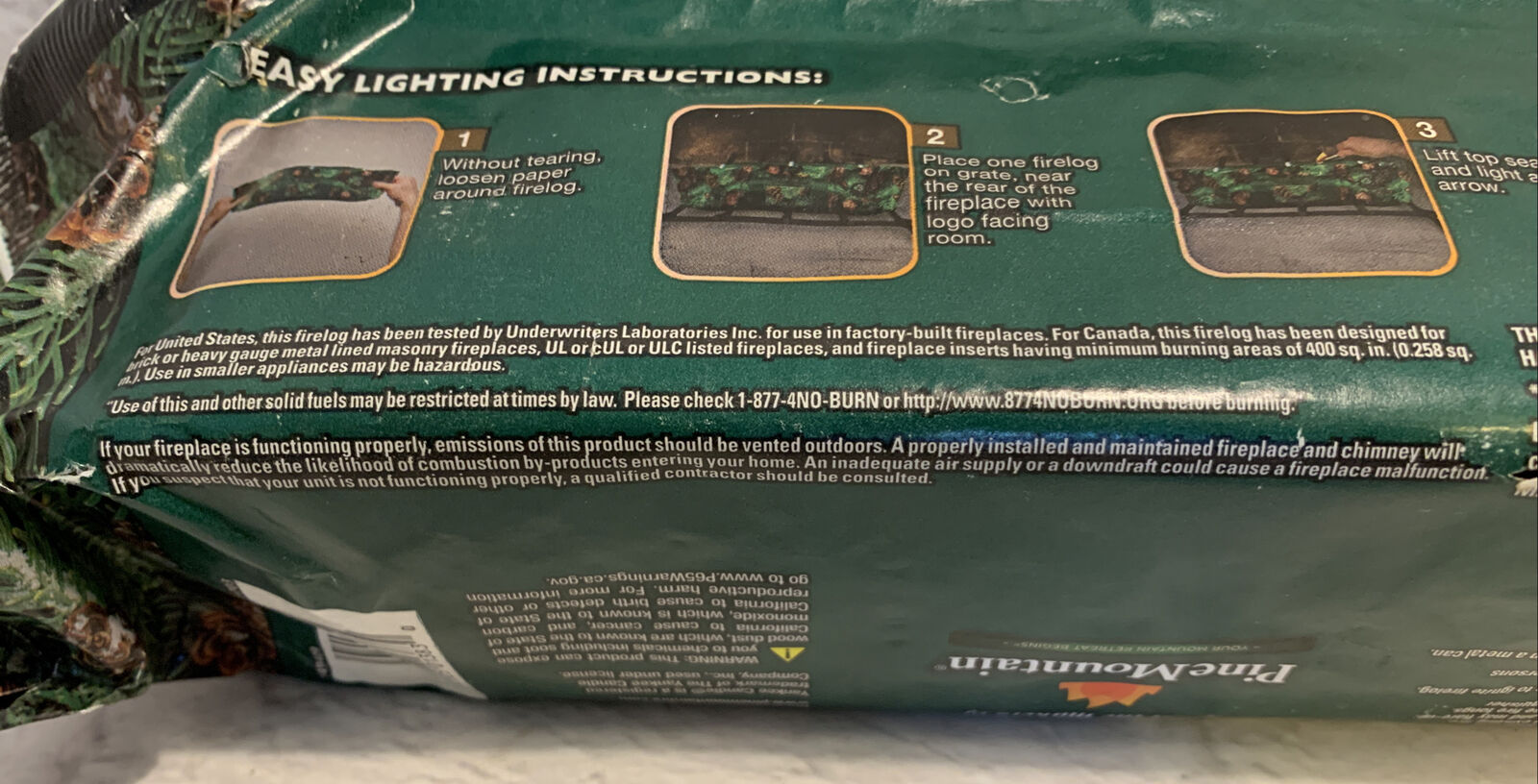 Yankee Candle Balsam Cedar Fragrance Scented Firelog 4.5lb 3hrs Burn Solid Fuel - Fresh Stock Dated December 2025