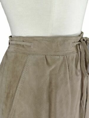 Vintage 80s Suede Midi Skirt - sm - Fresh Stock Dated February 2026