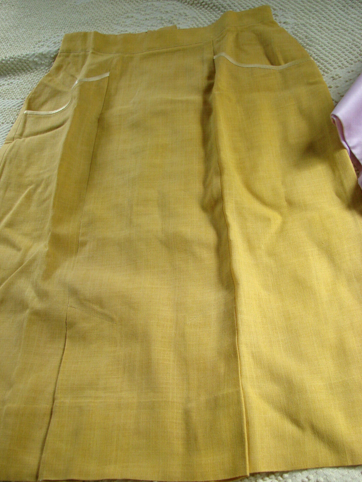 Vintage 60s Skirt S LOT 4 Cotton Linen VGC W25 Koret Fritzi Lilac White Blue - Fresh Stock Dated December 2025