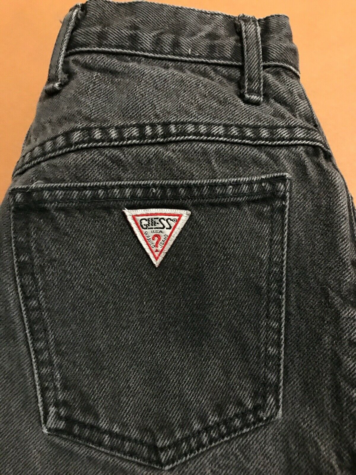 Vintage Guess Denim Skirt High Waist Sz 27 - Fresh Stock Dated February 2026