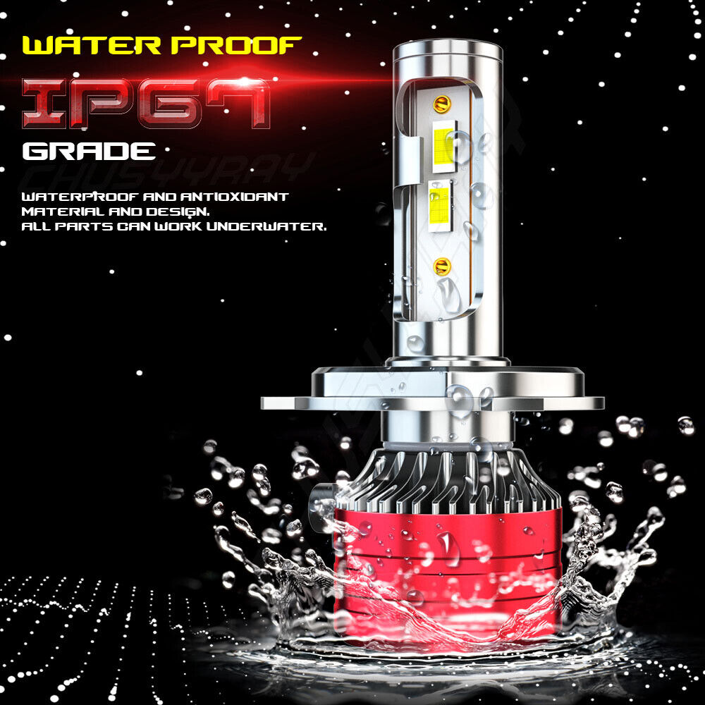 High Power HID LED Headlight H4 Bulbs for Honda Super Hawk 1000 1998-2005 Lights - Fresh Stock Dated February 2026