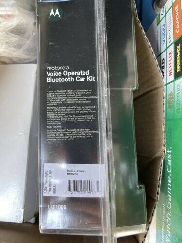 Motorola Voice Operated Bluetooth Car Kit IHF1000 NEW Open Box 89078J Non Smoker - Fresh Stock Dated February 2026