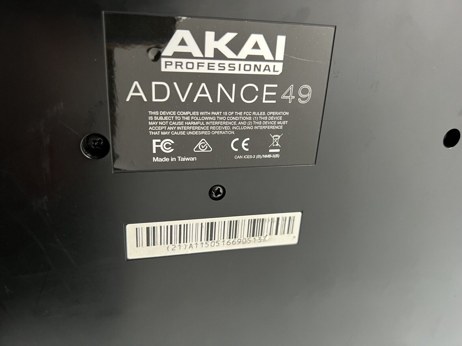 Akai Professional Advance 49 Virtual Instrument Studio Live Keyboard Controller - Fresh Stock Dated February 2026