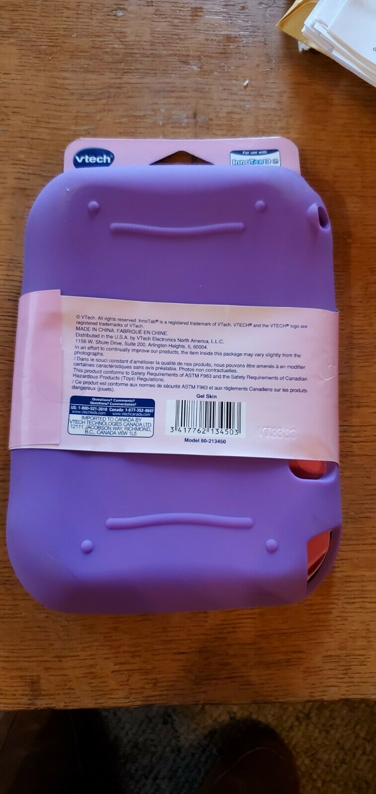 Brand New!!! Purple Vtech Innotab 3S gel skin case for Innotab 3S - Fresh Stock Dated February 2026