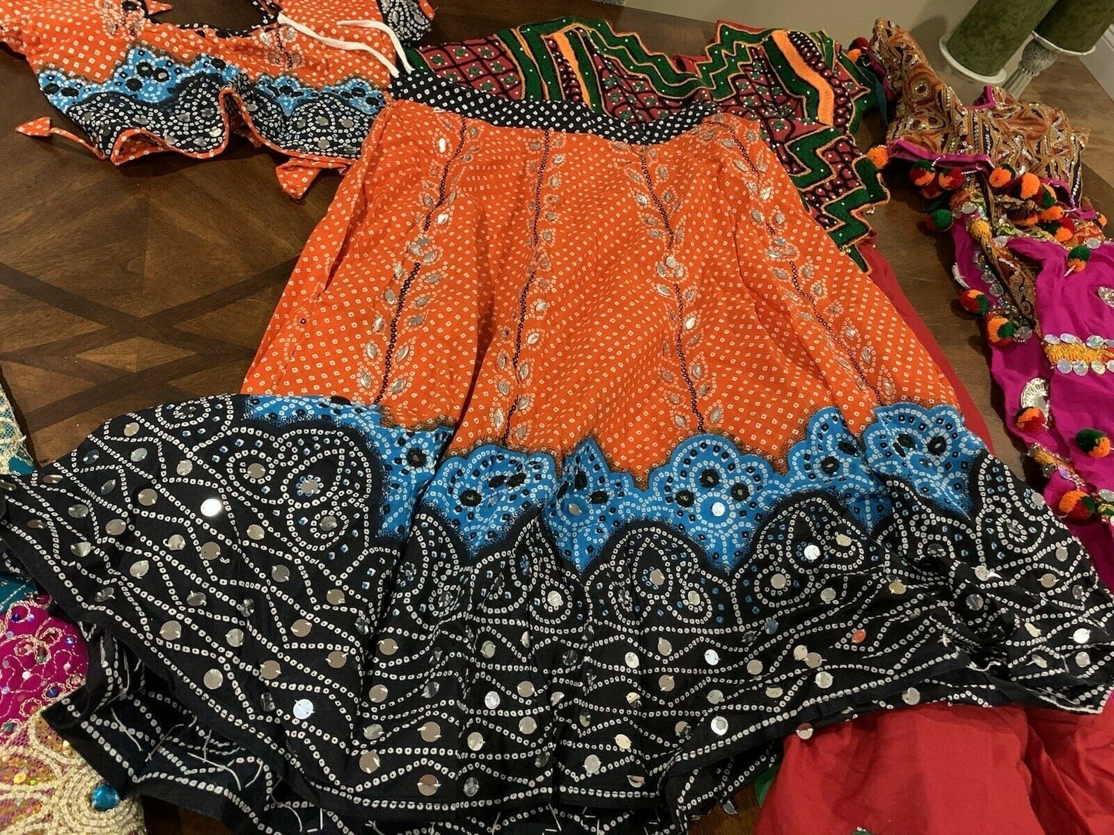 Vintage Lot 11 Ethnic Boho Gypsy Embroidery Tribal Belly Dance Skirts Tops - Fresh Stock Dated February 2026