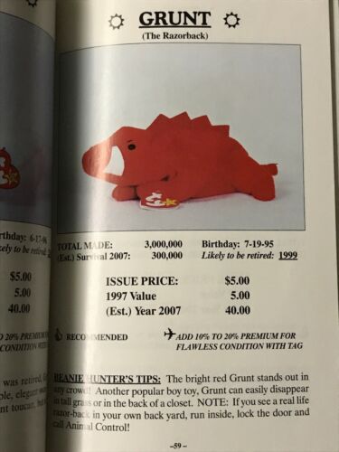 1997 The Beanie Baby Handbook Les & Sue Fox Paperback Illustrated Book - Fresh Stock Dated December 2025