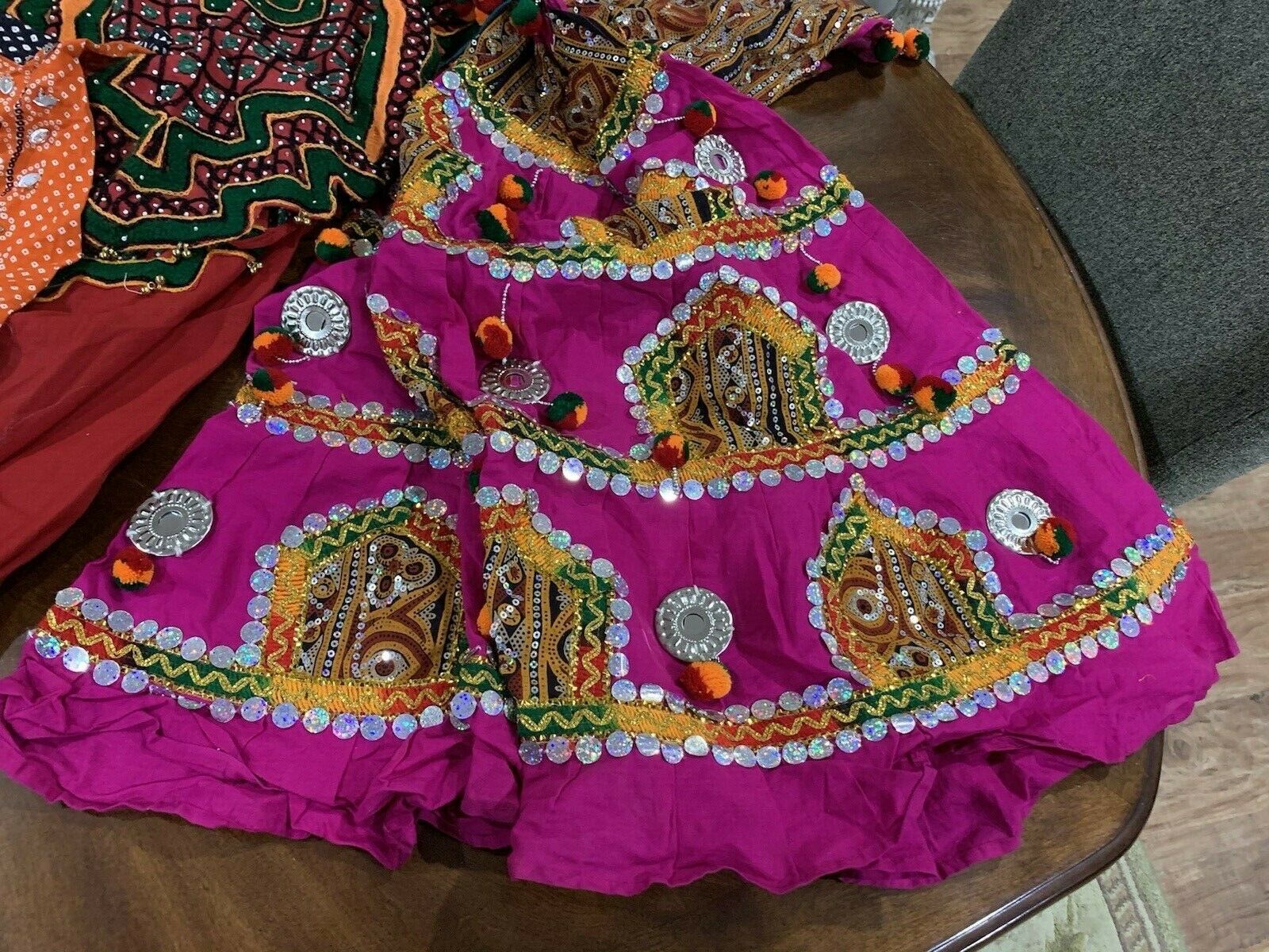 Vintage Lot 11 Ethnic Boho Gypsy Embroidery Tribal Belly Dance Skirts Tops - Fresh Stock Dated February 2026
