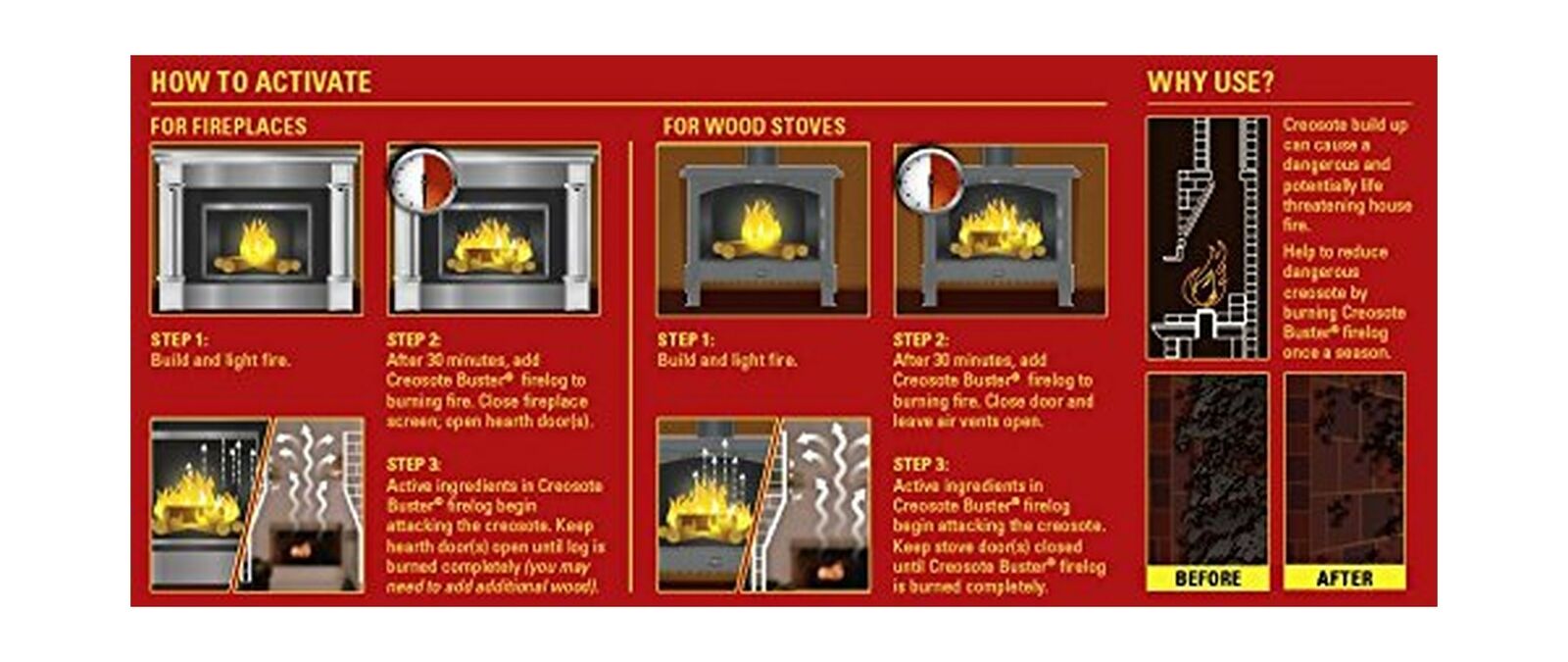 Pine Mountain 4152501500 First Alert Creosote Buster Chimney Cleaning Safety ... - Fresh Stock Dated December 2025