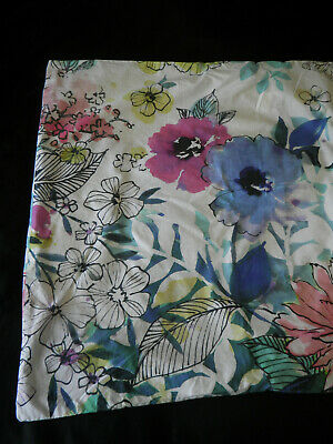 Pottery Barn Teen Bright Bouquet Floral Euro Sham Pair Water Color Purple Blue - Fresh Stock Dated December 2025