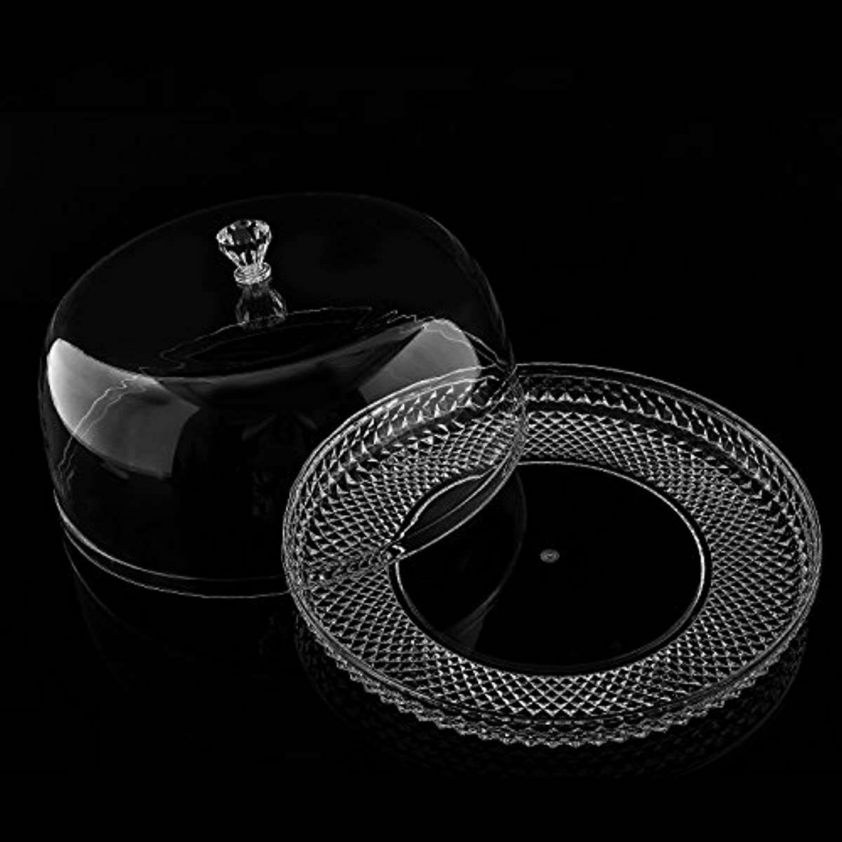 Contenedor De Torta Portador Tapa Transparente recipiente reusable protege cak - Fresh Stock Dated February 2026