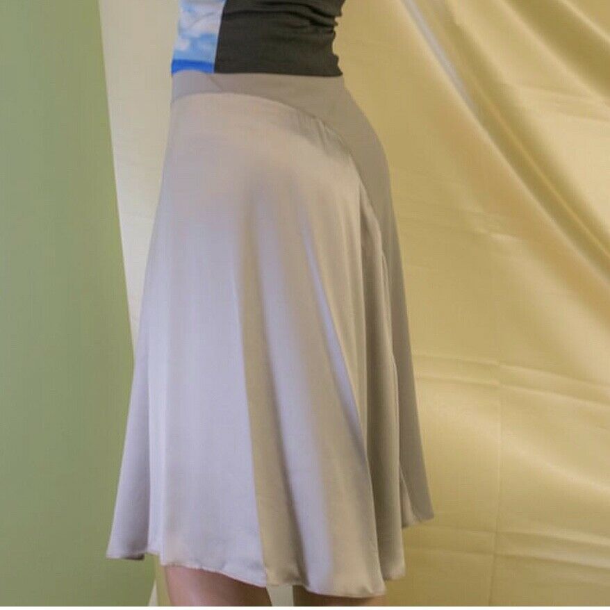 VINTAGE Y2K 2000s Roberto Cavalli Silver Asymmetrical skirt ~ 26