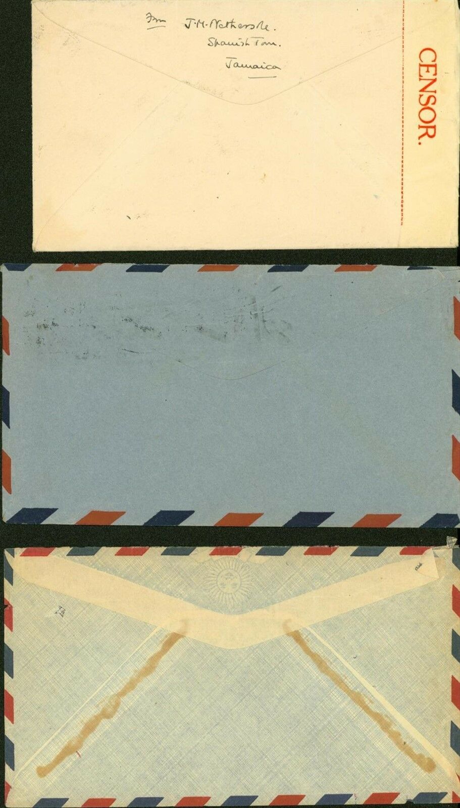 Jamaica -   Cover to USA .(x3)..........................(6G-18837) MV-5932 - Fresh Stock Dated February 2026