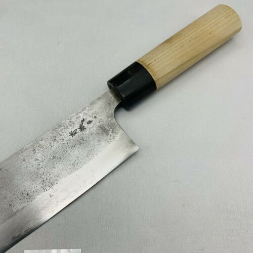<Used> Japanese Chef's Kitchen Knife Blue Steel Nakiri 160/290 From Japan SS750 - Fresh Stock Dated December 2025