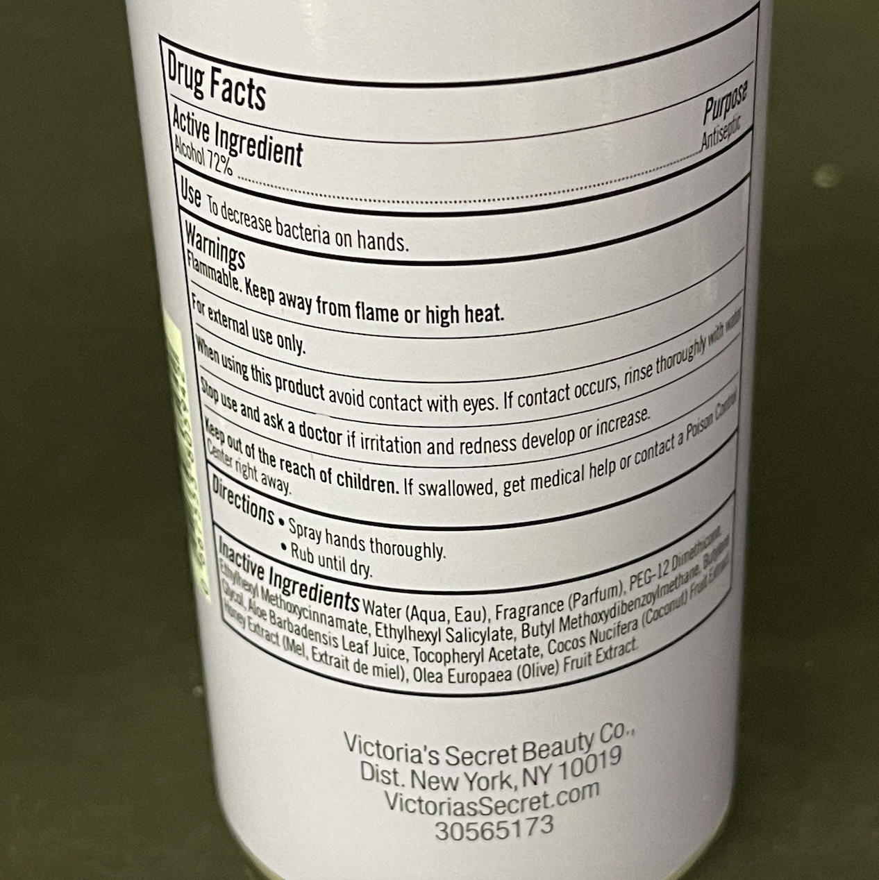 New VICTORIAS SECRET Hand Sanitizer Spray Coconut Jasmine Aloe Solar Blooms Lot - Fresh Stock Dated February 2026