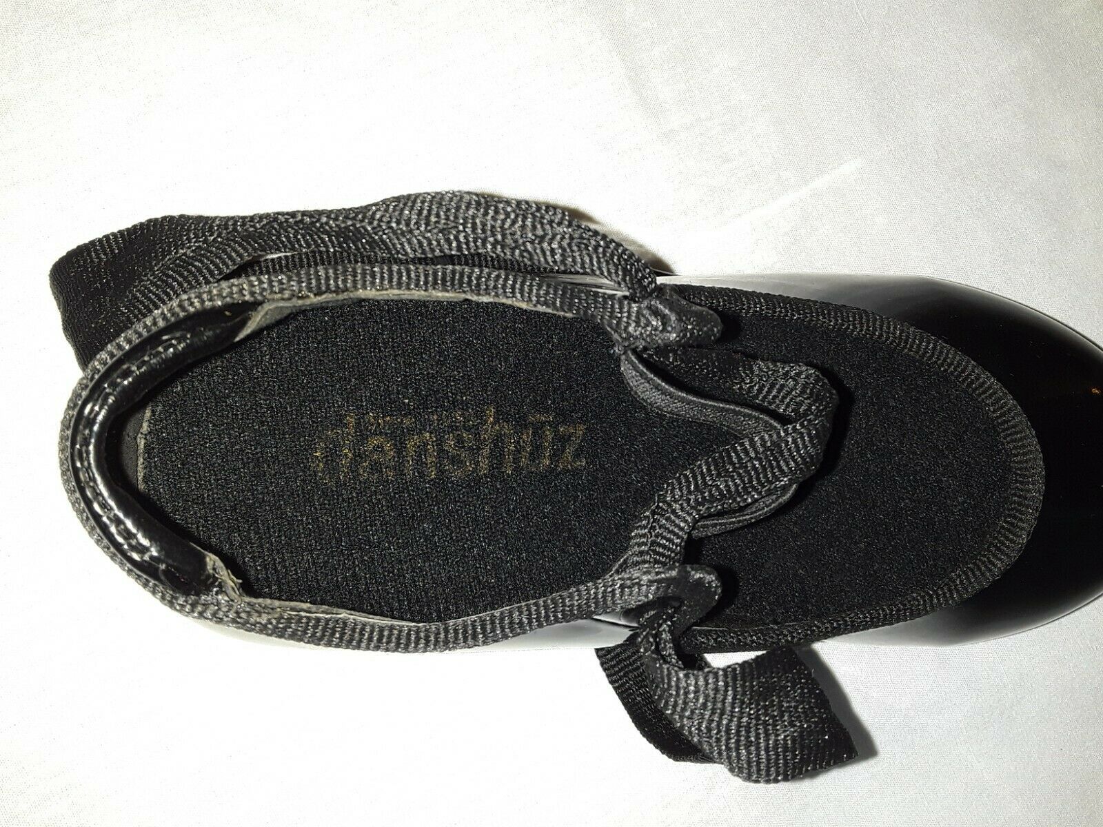 DanznMotion by Danshuz Toddler Girls Tap Shoes STAR TONE, Shiny Black Size 9.5 . - Fresh Stock Dated December 2025