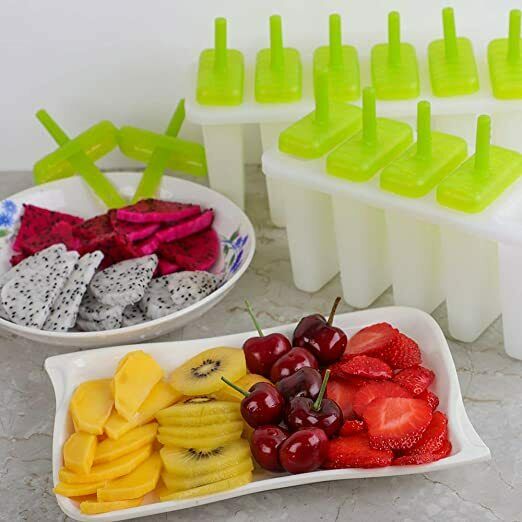 Upgrade Popsicle Molds Sets 6 Ice Pop Makers Reusable Ice Lolly Cream - Fresh Stock Dated December 2025