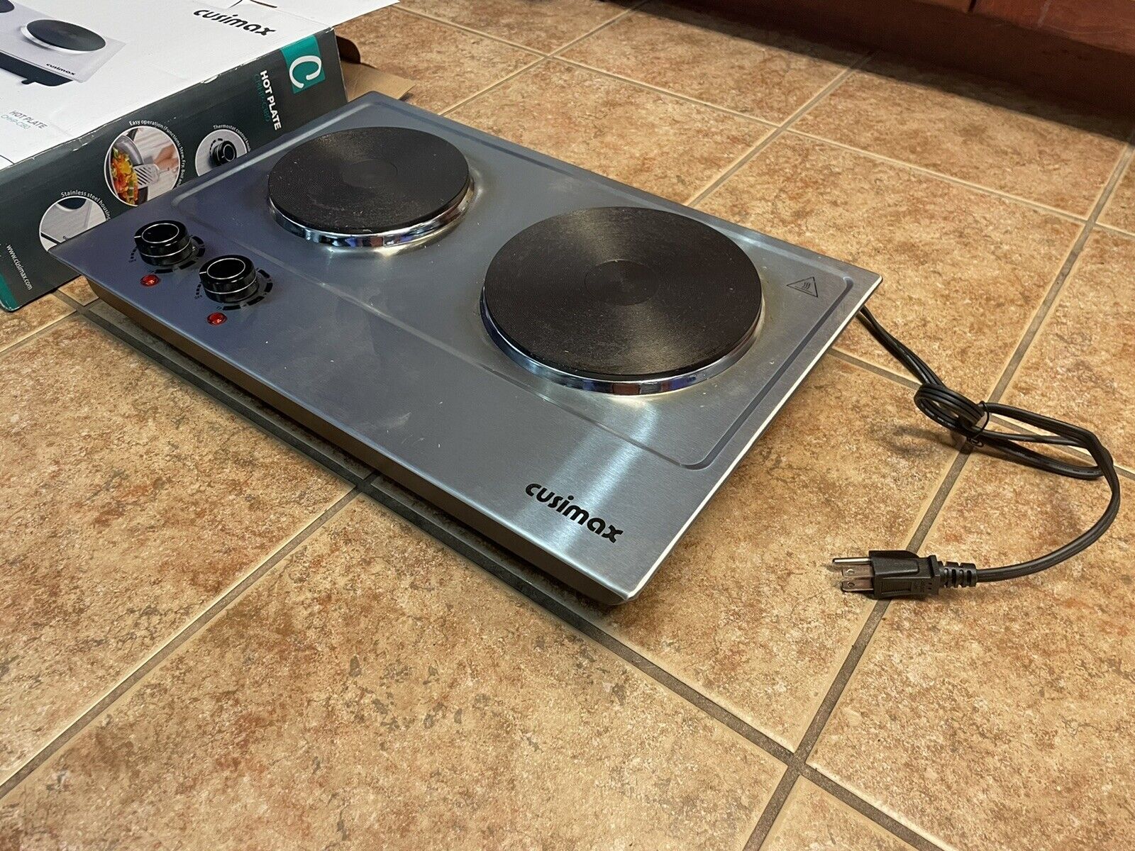 Cusimax CMHPC180 1800W Hot Plate Countertop Burner - Fresh Stock Dated February 2026