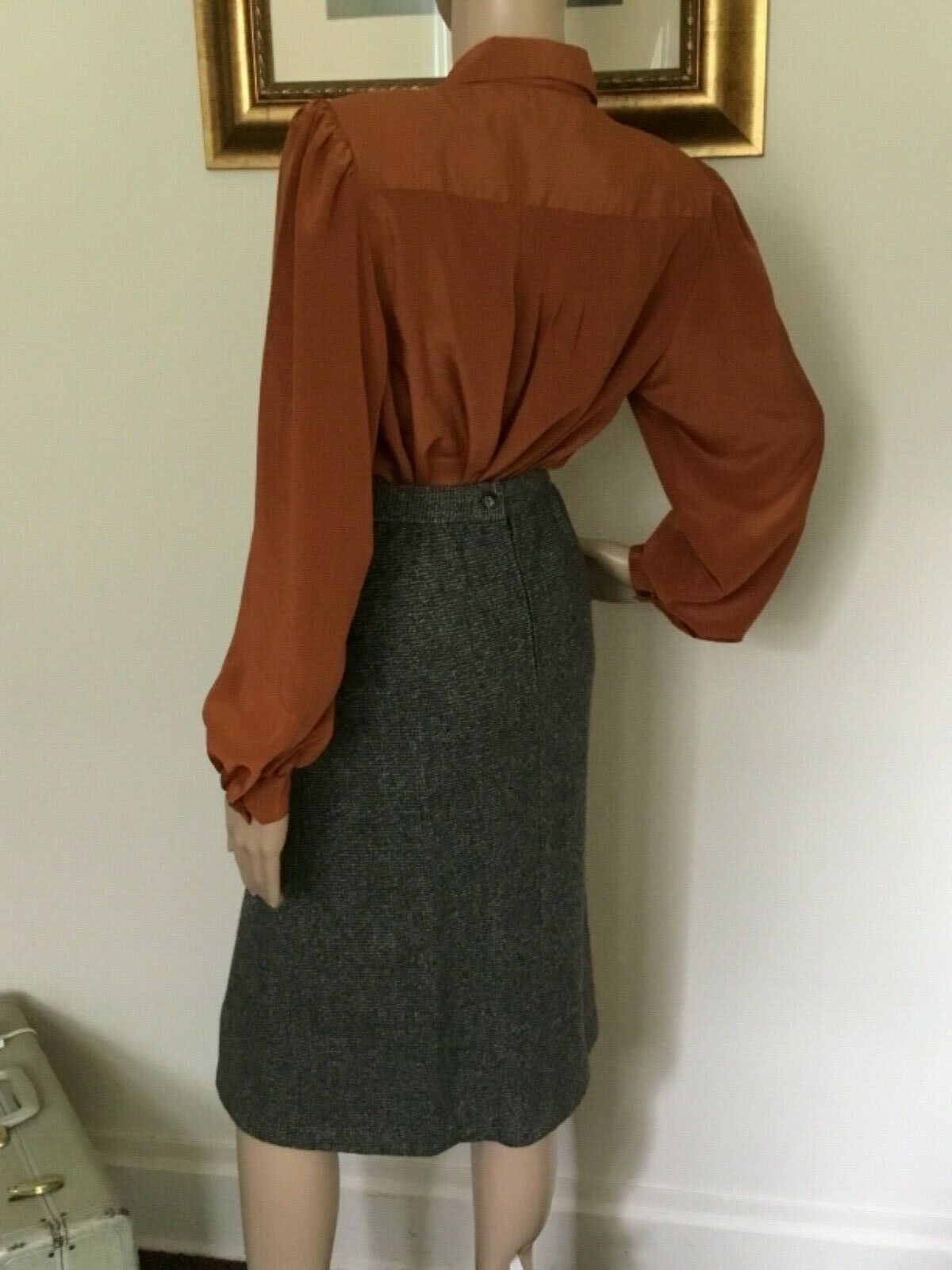 50's Vintage Black Gray Speckled Mod Skirt - Fresh Stock Dated February 2026