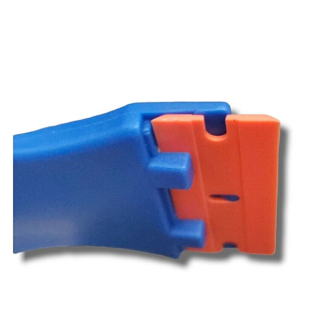 Nicpro 3 PCS Plastic Razor Blade Scraper Tool with 120 PCS Double Edged Razors - Fresh Stock Dated February 2026