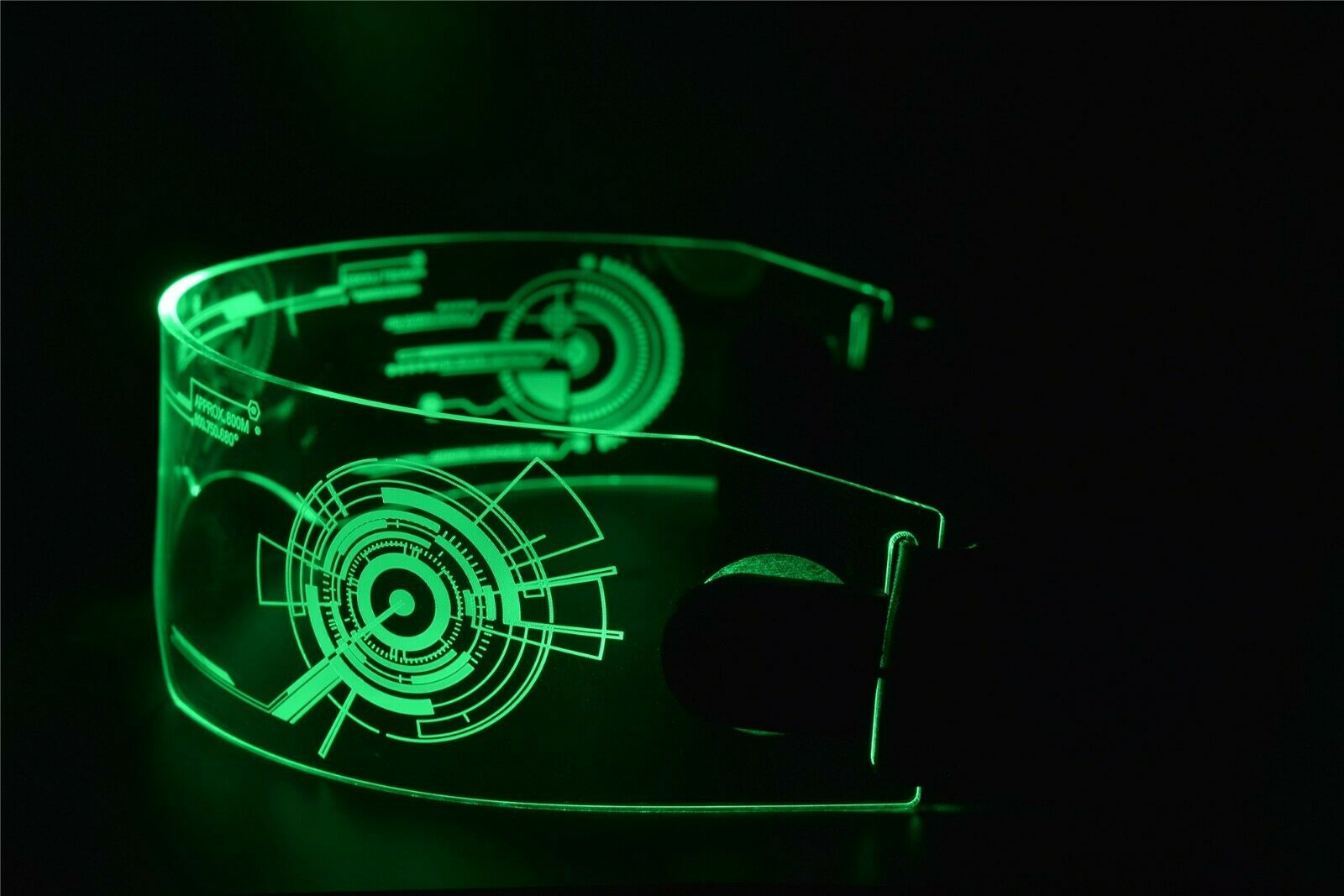 Fursuit Furry Costume LED Visor Glasses Cyberpunk Tron CyberGoth Goggles Cosplay - Fresh Stock Dated December 2025