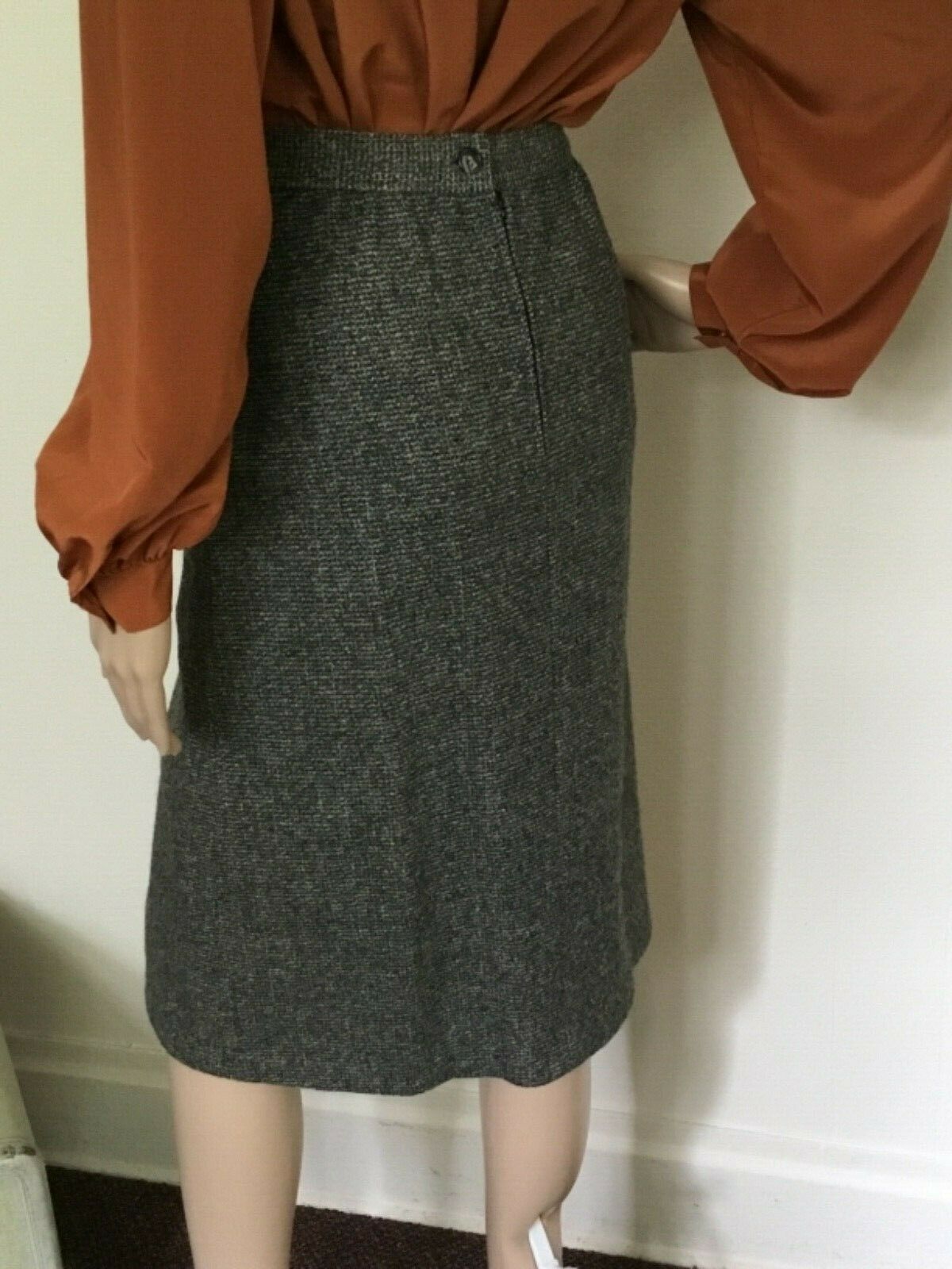 50's Vintage Black Gray Speckled Mod Skirt - Fresh Stock Dated February 2026