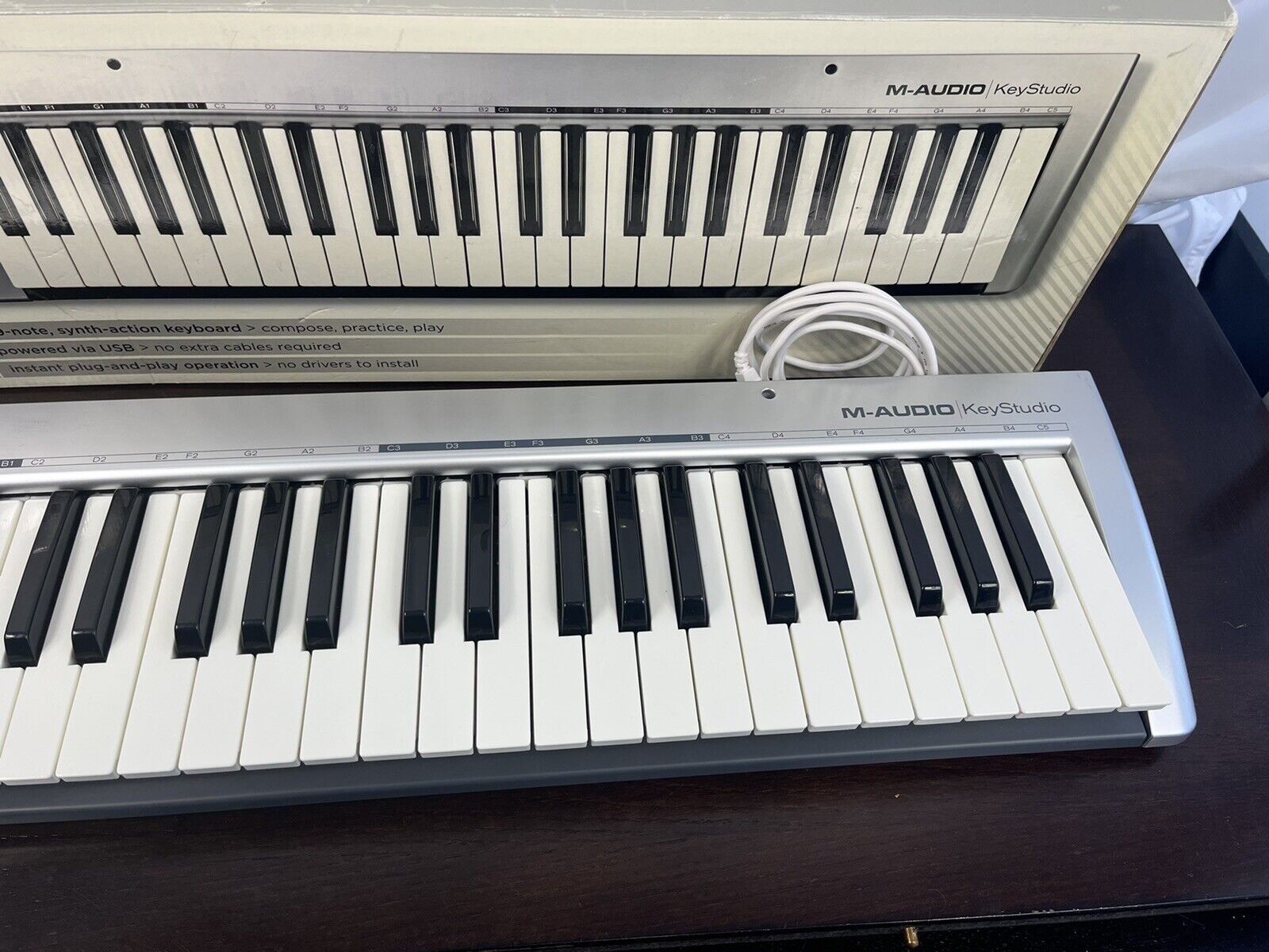 M-Audio KeyStudio 49 Key USB Midi Keyboard Complete In Box - Fresh Stock Dated February 2026