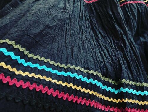 ric rack patio skirt vintage black small xs - Fresh Stock Dated February 2026