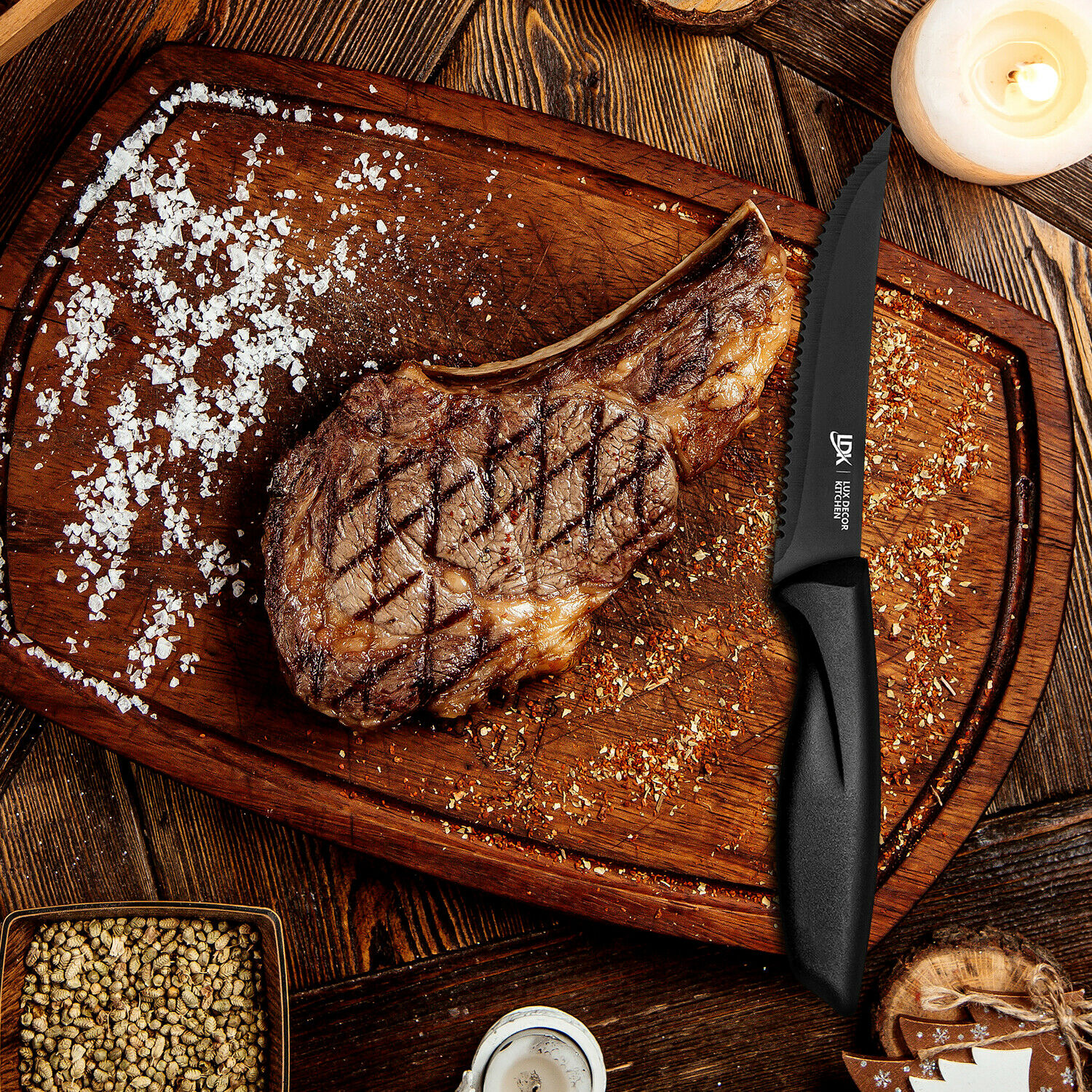 Knife Set Sharp Stainless Steel Professional Chef Cutlery Steak Kitchen Knives - Fresh Stock Dated December 2025