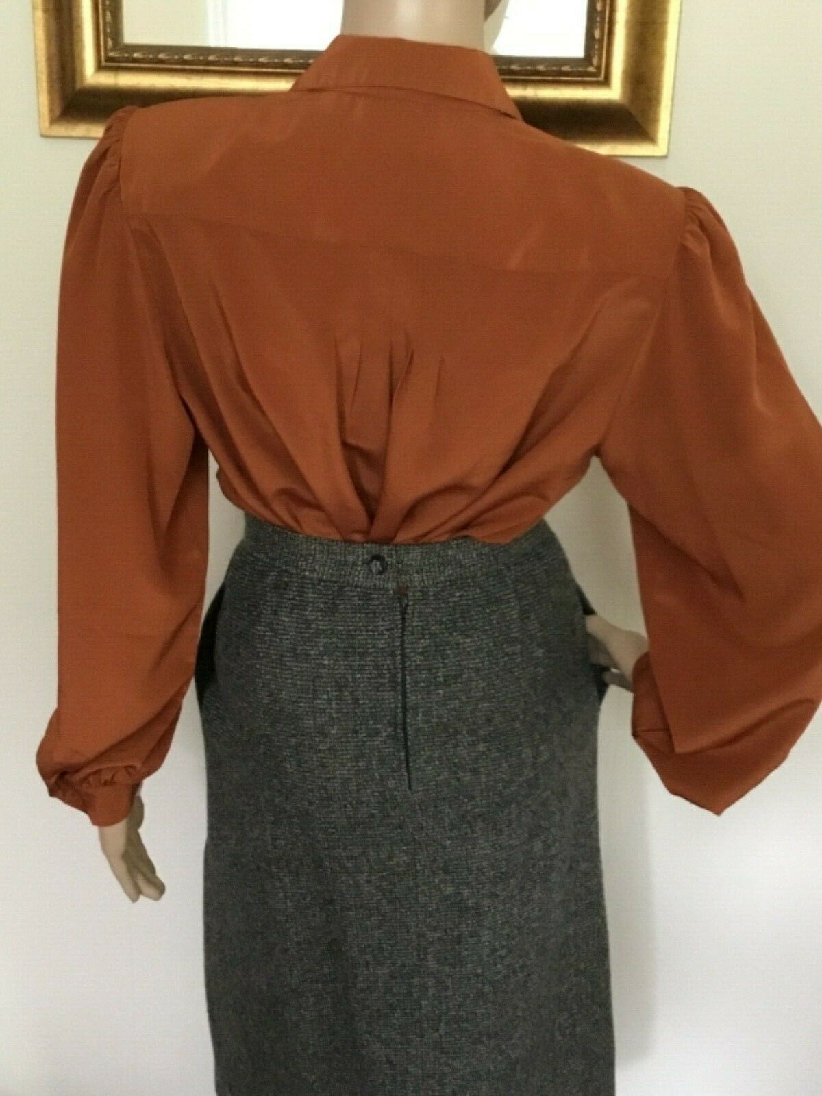 50's Vintage Black Gray Speckled Mod Skirt - Fresh Stock Dated February 2026