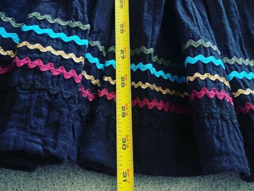 ric rack patio skirt vintage black small xs - Fresh Stock Dated February 2026